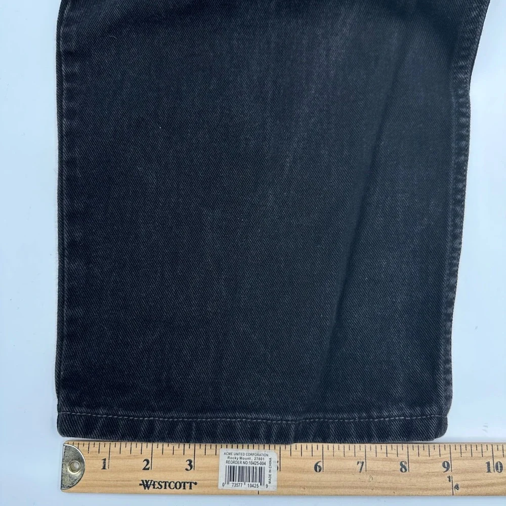 Levis‎ 550 Relaxed Fit Black Denim Jeans Mens W48 L30 (Actual 45x29) Grunge VTG